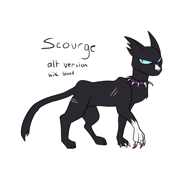 Scourge Warrior Cat | Postcard