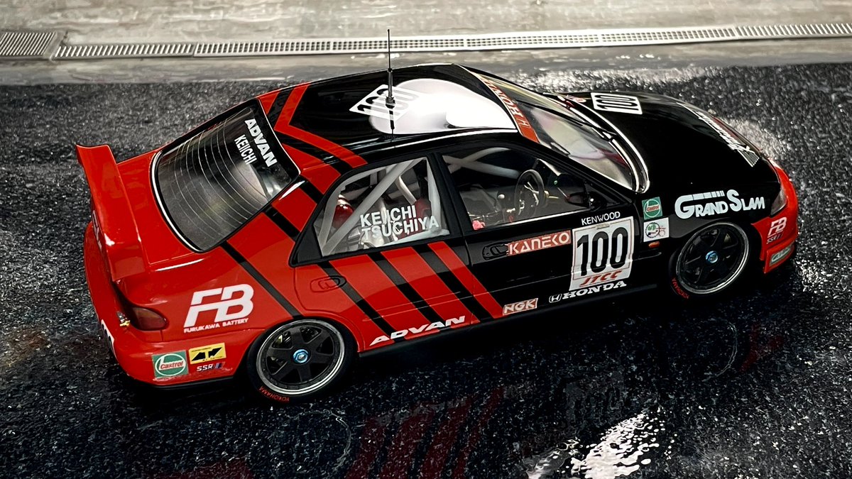 ハセガワ シビックフェリオJTCC改造お助けセット使用、国光アドバン