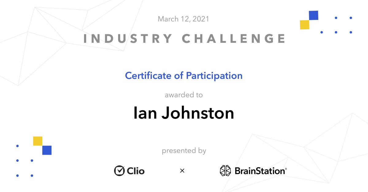 ianjojo4's tweet photo. Today for my @BrainStation Web Dev program, a 20hr #hackathon project in partnership with @goclio.  Myself, one other dev and four UX/UI students were given a problem space: How to increase access to, or accessibility of legal services through education and digital solutions? https://t.co/XCwpBZLY4i