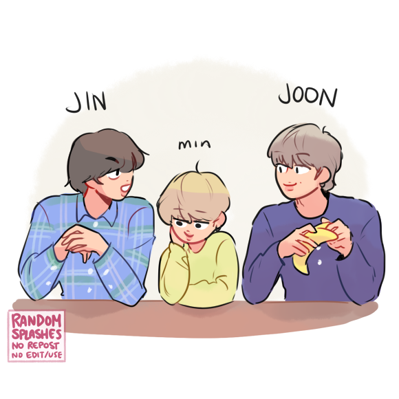 Randomsplashes's tweet photo. two talls and a smol

#BTS #JIN #JIMIN #RM @BTS_twt https://t.co/gLqSQoQZve