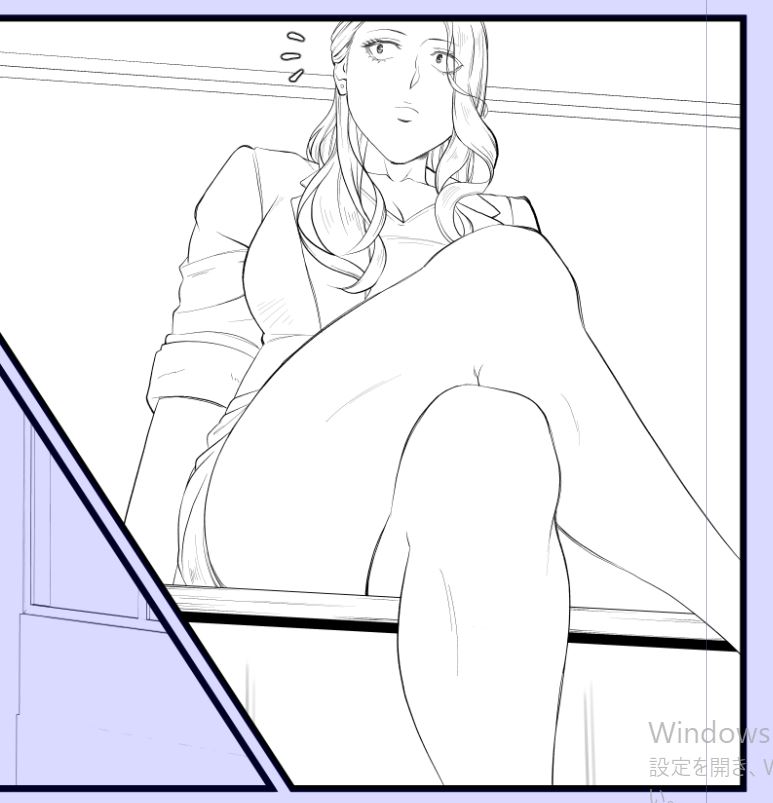 人物のペン入れ20Pおわり～あと半分。 