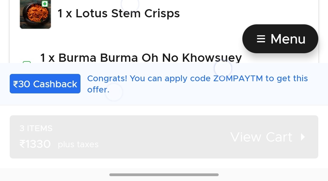 ridder_mark's tweet image. @zomatoin #uxbug the disabled cart button is practically invisible. Someone should audit the accessibility.