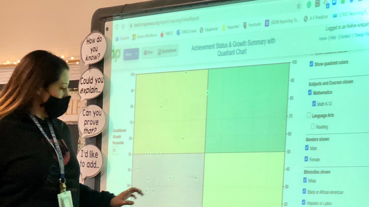 “Today we look at reports for 4️⃣ purposes.” What ⏰ is it? It’s PLC NWEA MAPS Growth time @MonnigFWISD, facilitated by Administrator Dr. Kirkpatrick. #StudentGrowth #Refresher @todd_koppes @Berty924