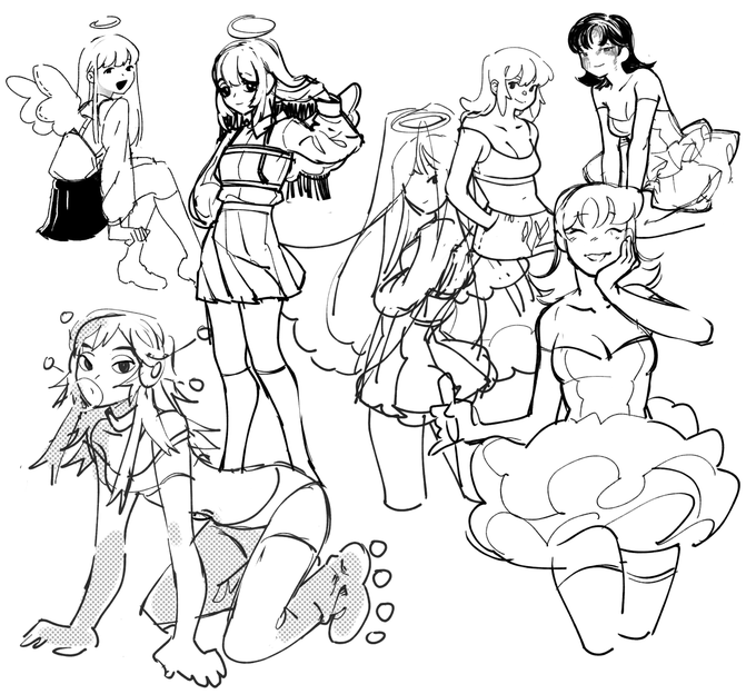 assorted sketch dump :P 