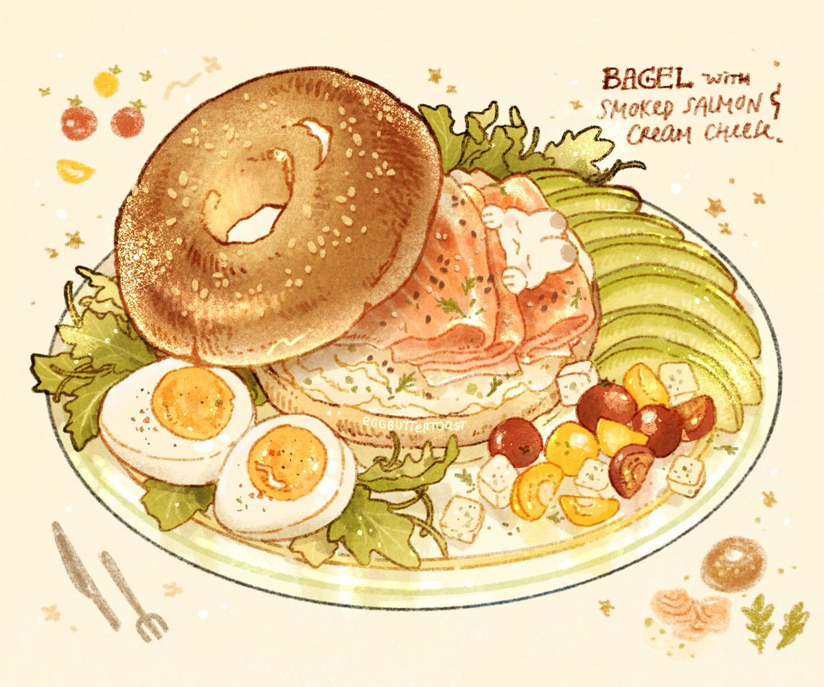 bestrollever's tweet photo. Sleepy breakfast 😴😴😴

When you want something fancy, you can choose between the two; bagel with smoked salmon and generous amount of cream cheese, or stuffed croissant paired with black coffee! 🥯🥐☕️✨ https://t.co/i2X4zV7uVR