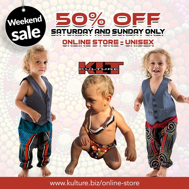 kulture2016's tweet photo. Weekend sale
50% OFF Saturday and Sunday ONLY 
Online store - Unisex 
https://t.co/O5H9DBfIgn https://t.co/8qzW7hJEkU