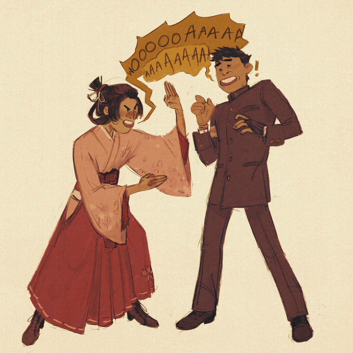 ehlihr's tweet photo. dgs is so good i love these two so MUCH 8) FRIENDS... #dgs #aceattorney (please dont spoil anything im only on 1-5 rn!!) https://t.co/1vwomQPEMP