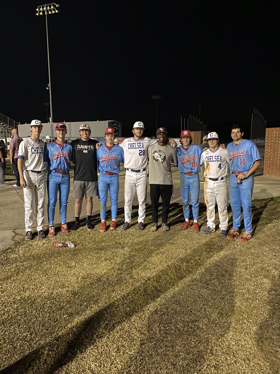 Great to see these CABA guys compete on the field and take time to catch up between games. @CABA_Baseball <a href="/PSzush/">Parker Szush</a> <a href="/luke_fondren/">Luke Fondren</a> <a href="/jacksonbryant_1/">Jackson Bryant</a> <a href="/PayteW/">payte williams</a> <a href="/maxgrogan11/">Max Grogan</a> <a href="/TylerwJohnson01/">Tyler Johnson</a> <a href="/ColeKennedy28/">Cole Kennedy</a> <a href="/Adam_Reaves4/">Adam Reaves</a> <a href="/BraedenBrown21/">Braeden Brown</a>