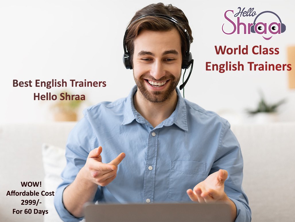 HelloShraa's tweet image. Hello Shraa | Training Program। Available 3 Trainers, , American Accent, Grammar, Daily conversation, Professional English 
#helloshraa #improveenglishskill #developcommunicationskill
#englishapp #learningapp #spokenenglish #Liveenglishtraining #englishspeak