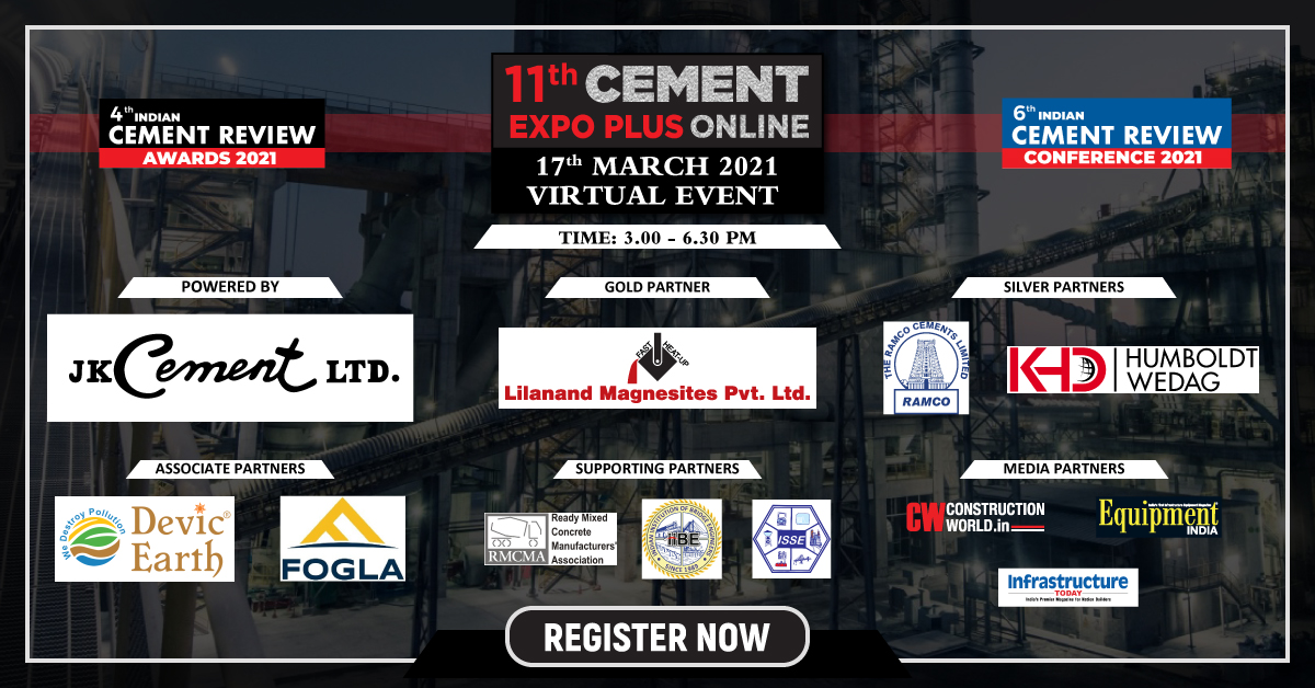 indiancement's tweet photo. Click on the link below to register: https://t.co/rsjDRILh9O
Event Powered by @JKCementIndia 
Gold Partner: #LilanandMagnesitesPvtLtd
Silver Partners:
@RamcoCements 
@KHDHumboldtWedag
Associate Partner: 
@DevicEarth 
@FoglaCorp https://t.co/pePlvGJF4p
