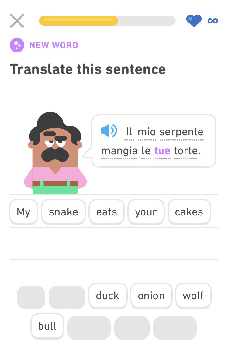 Duolingo on Twitter "Sometimes the snakes just need the cakes 🤷🙃…