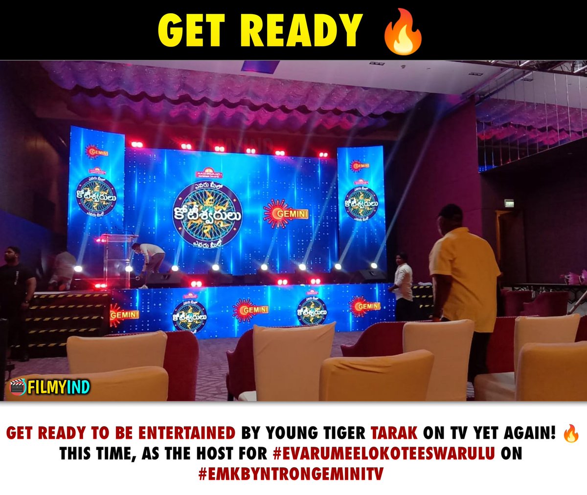 filmyind's tweet photo. Get Ready 🔥
.
Follow @filmyind 
.
.
#EvaruMeeloKoteeswarulu #NTR #jrntr #Gemini #GeminiTV #Entertainment #EvaruMeeloKoteeswaruluonGeminiTV https://t.co/DRKZVatB8r