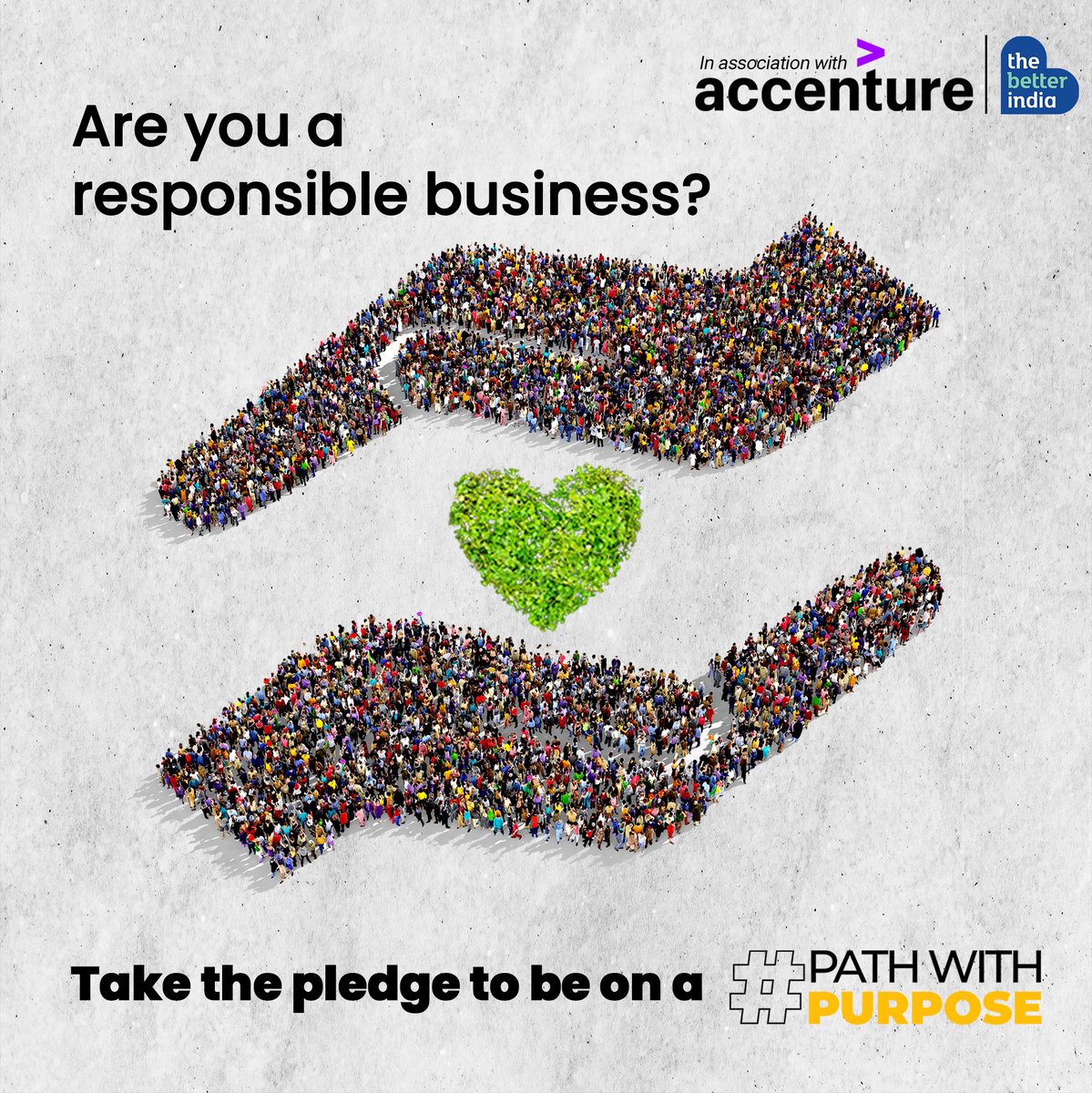 thebetterindia's tweet image. #PathWithPurpose is an initiative by Accenture India and The Better India -- a campaign that aims to foster a culture of responsible businesses.

Take the pledge to own the responsibility for uplifting people, strengthening processes, innovating products &amp;amp; protecting the planet.