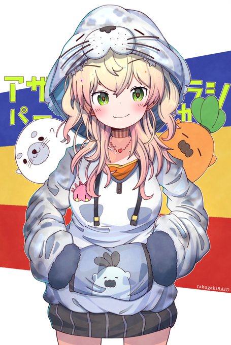 ねねち絵100枚 2/100 アザラシパーカーねねち🦭🥟

#ねねアルバム 