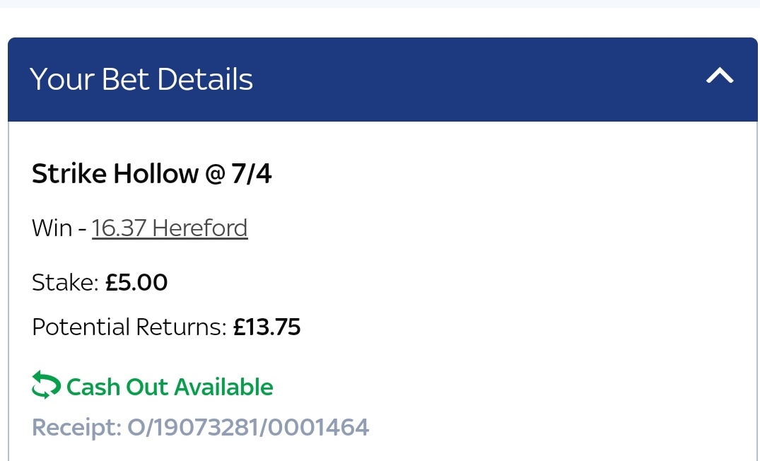 RacingTipsGold's tweet image. 🐴16.37 HFD🇬🇧 - no4 STRIKE HOLLOW - 1u WIN @ 7/4

Opening mark looks lenient judged on LFD run two back. Wasnt beaten too far by a very progressive rival. Today's cut back in trip should also be a plus. Receiving masses of weight, should be competitive.

18+ be responsible.