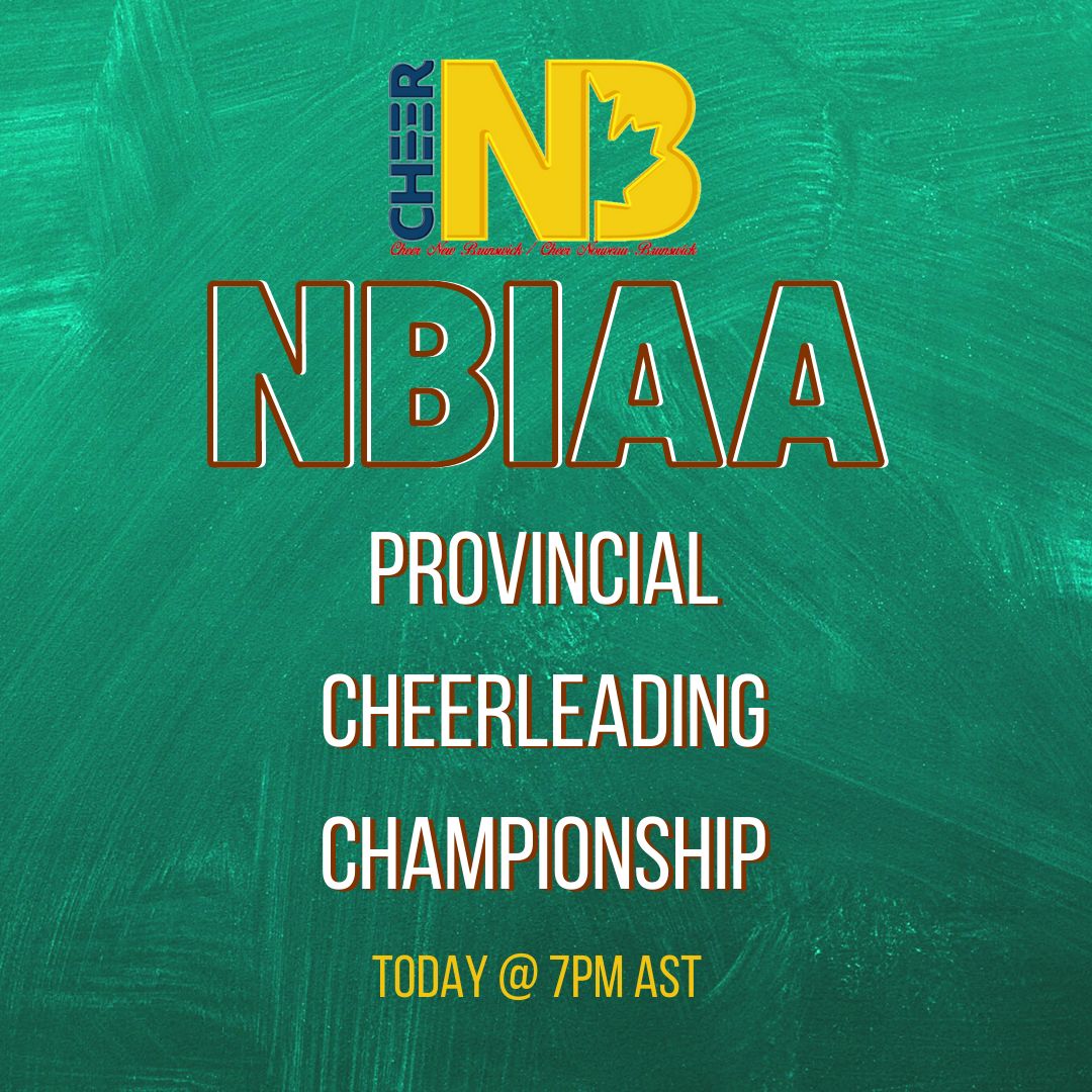 Cheer_NB's tweet photo. Good luck to all our high school teams today! You can tune it at 7pm to watch here: https://t.co/0sKZe7FAUR #CNBCheer https://t.co/OC0gPt8enU