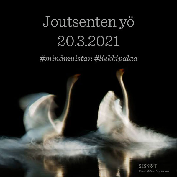 Viikon päästä lauantaina 20.3.2021 kynttilät syttyvät syöpään menehtyneiden muistoksi.

#joutsentenyö #minämuistan #liekkipalaa

siskola.fi/joutsenten-yo/