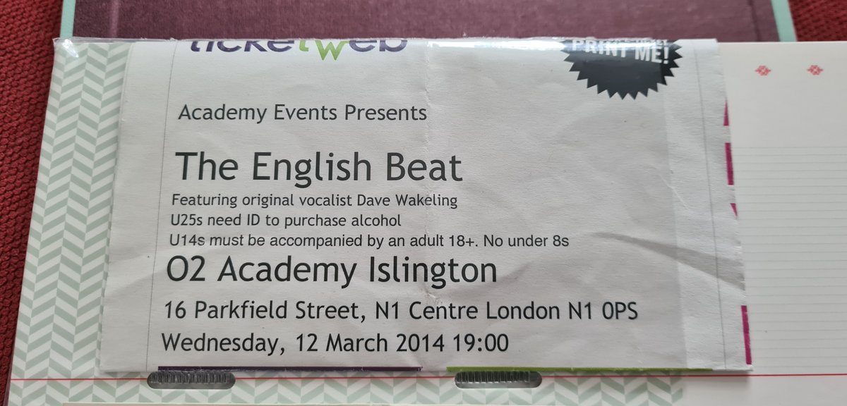 harryhpalmer's tweet photo. This just popped on my Facebook memories timeline. 7 years ago yesterday. Islington Academy a rocking good night, and, if I remember correctly, #roddyradiation joined @dave_wakeling @TheEnglishBeat on stage with a guest appearance. https://t.co/4rZRYTHKPC