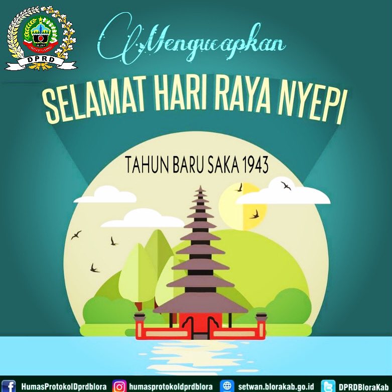 Selamat Merayakan Nyepi Tahun Baru Saka 1943 kepada sahabat-sahabat yang merayakan. Terus bersatu dalam keberagaman. <a href="/AriefRohman_838/">BUPATI BLORA</a> <a href="/KomangG_Irawadi/">Komang Gede Irawadi</a> <a href="/BloraLppl/">LPPL Gagak Rimang Blora</a> <a href="/ProkompimBlora/">Prokompim Blora</a> @DinkominfoBlora