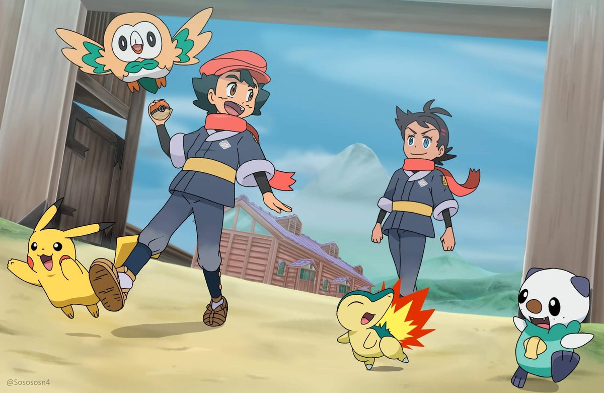 Sosososunshine What If Ash And Goh Time Traveled Let S Go For Pokemon Legends Arceus I Really Appreciate The New Initiative Game Freak Decided To Take With Pokemon Games