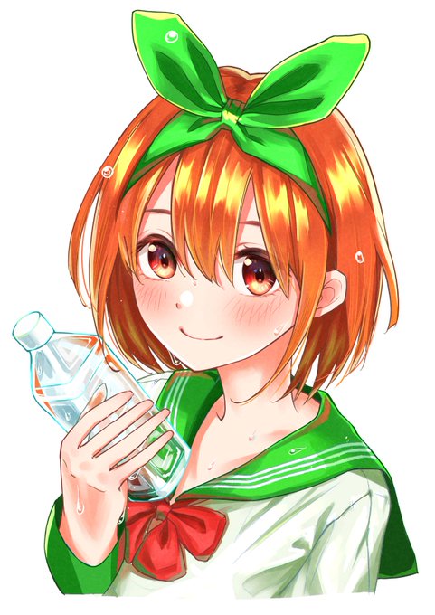 こうばこ座りさんがTwitterに投稿した中野四葉(五等分の花嫁)のイラスト。