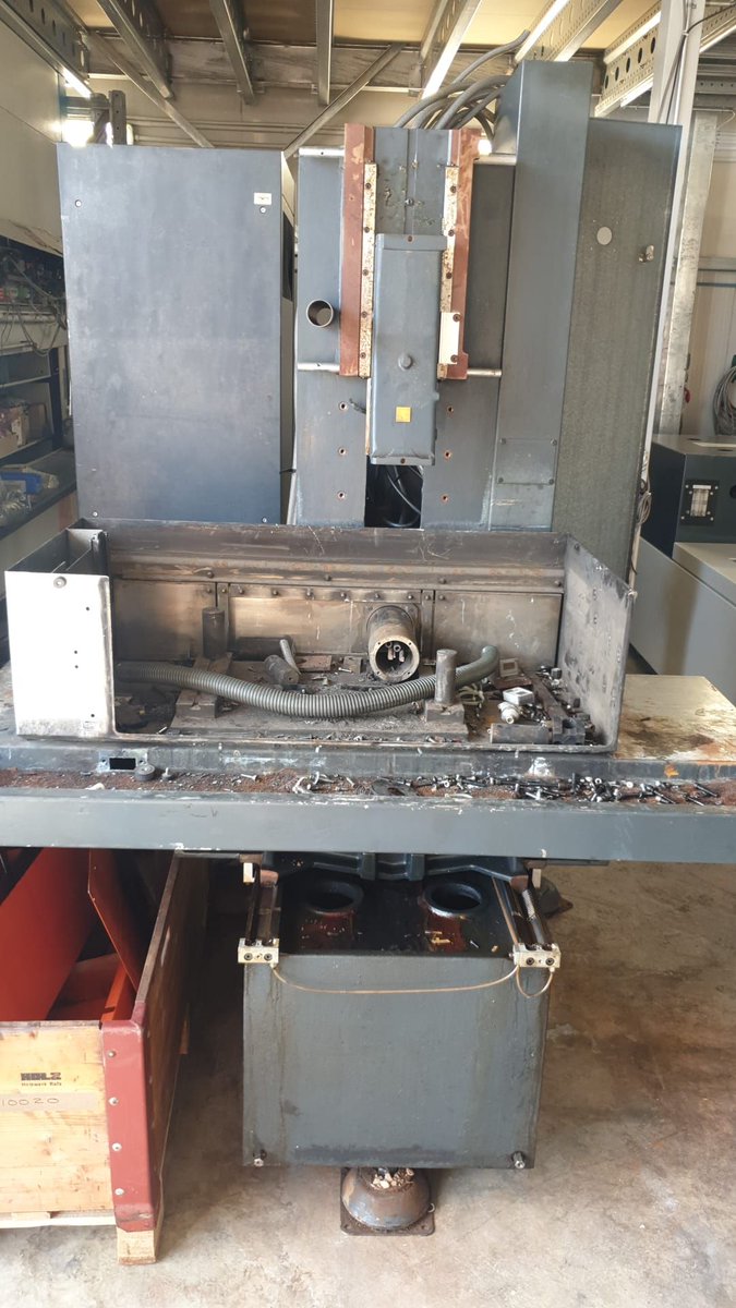 SwissTechInnov's tweet photo. Charmilles Robofil 200 dismantled for spare parts ⚒️ ♻️ 
EDM Swiss: the reference in used Agie-Charmilles machines
More info : https://t.co/hlJYweMWxk
📨 email: admin@edmswiss.com
#edmswiss #repairme #edmpulse #app #agiecharmilles #charmilles #machine #maintenance https://t.co/gl9QtCPEoA