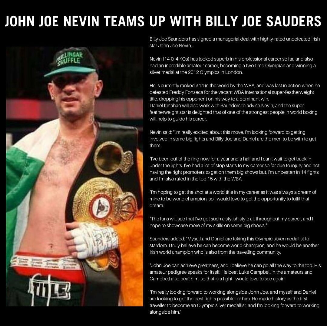 Delighted to announce I have signed a management deal with @bjsaunders_ and danial, cant wait to get going and just get the fights under my belt and prove all the doubters wrong and show them I am world class material and will become world champion, #BelieveTheHype 👌👌☝☝