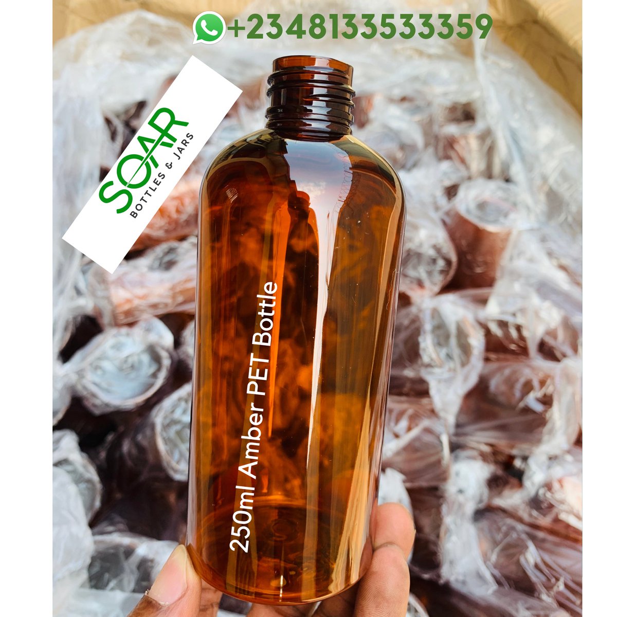 soarbottles_jar's tweet photo. 250ml Amber PET Bottle.

If you make organic products, our food-grade Amber PET Bottle is your ideal packaging bottle😀.

Minimum order - 50 bottles @ N24,500

Nationwide delivery ✅ 
Outside Nigeria ✅ 
Bulk orders ✅
DM or contact +2348133533359.

Please Retweet 🙏 https://t.co/XqKpW4rraZ