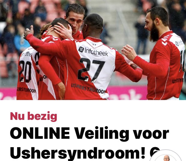 Doe mee met de online veiling voor Stichting Ushersyndroom !Vandaag start de veiling van 6 gesigneerde <a href="/fcutrecht/">FC Utrecht</a> <a href="/FCUBusiness/">FC Utrecht Business</a> <a href="/FCUtrecht_SN/">FC Utrecht Fans</a>  <a href="/FCUtrechtshirts/">FC Utrecht shirts</a> ‘Buu it now’ of bieden per mail is ook mogelijk facebook.com/Veiling4Usher/