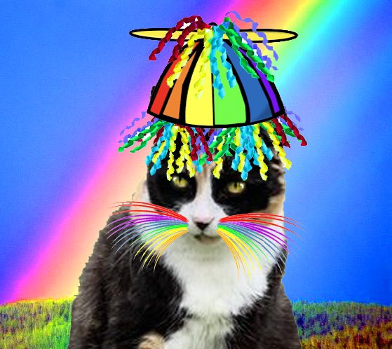 Thank you <a href="/SantasCat/">Santa's Cat</a> for the fantastic Easter makeover, love it 😻