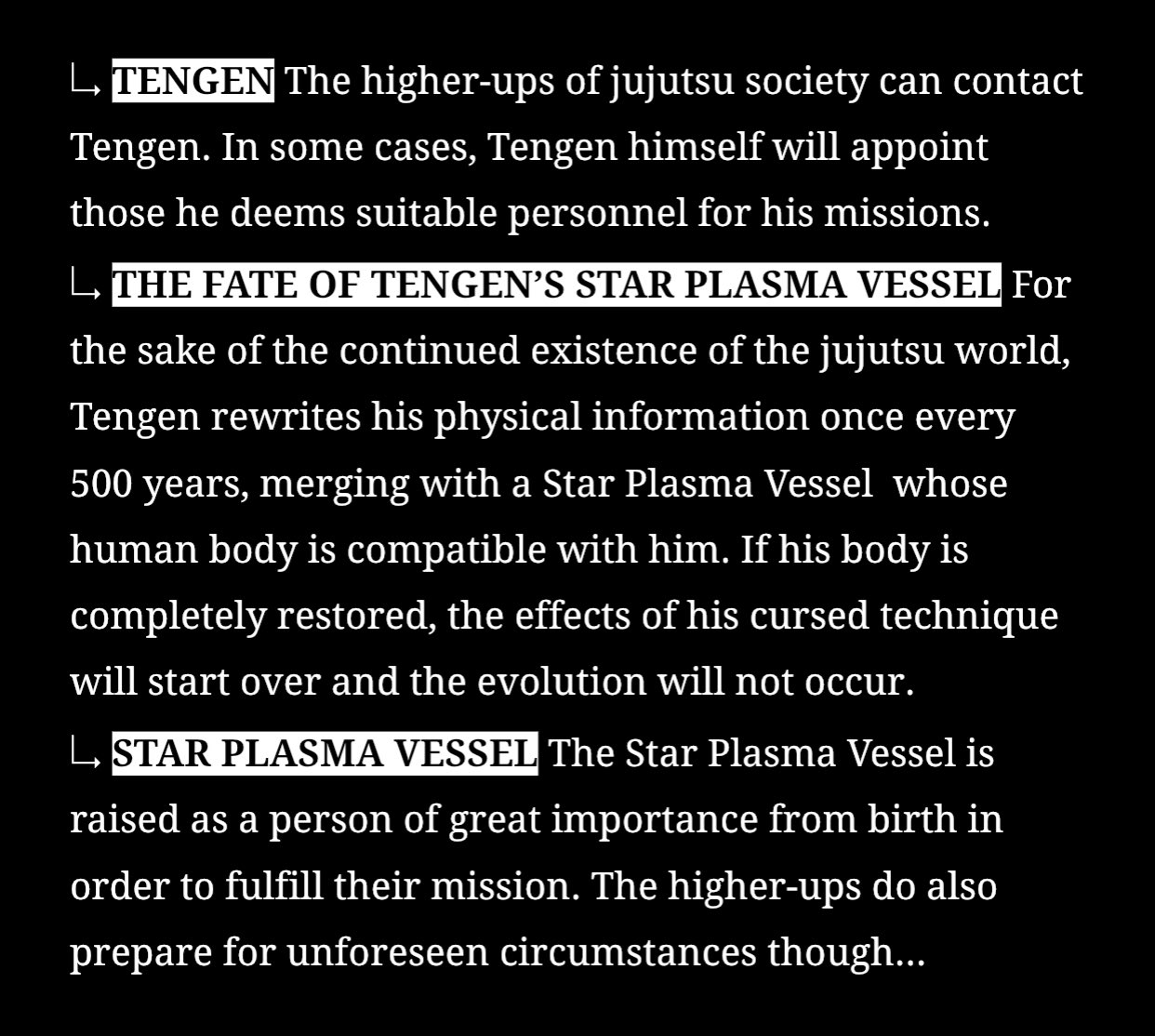 Jさん English Translation Of Jujutsu Kaisen Official Fanbook Pages 126 127 Jujutsu Society Their Regulations The Higher Ups Tengen And Star Plasma Vessels T Co Zfox7lag8p Twitter