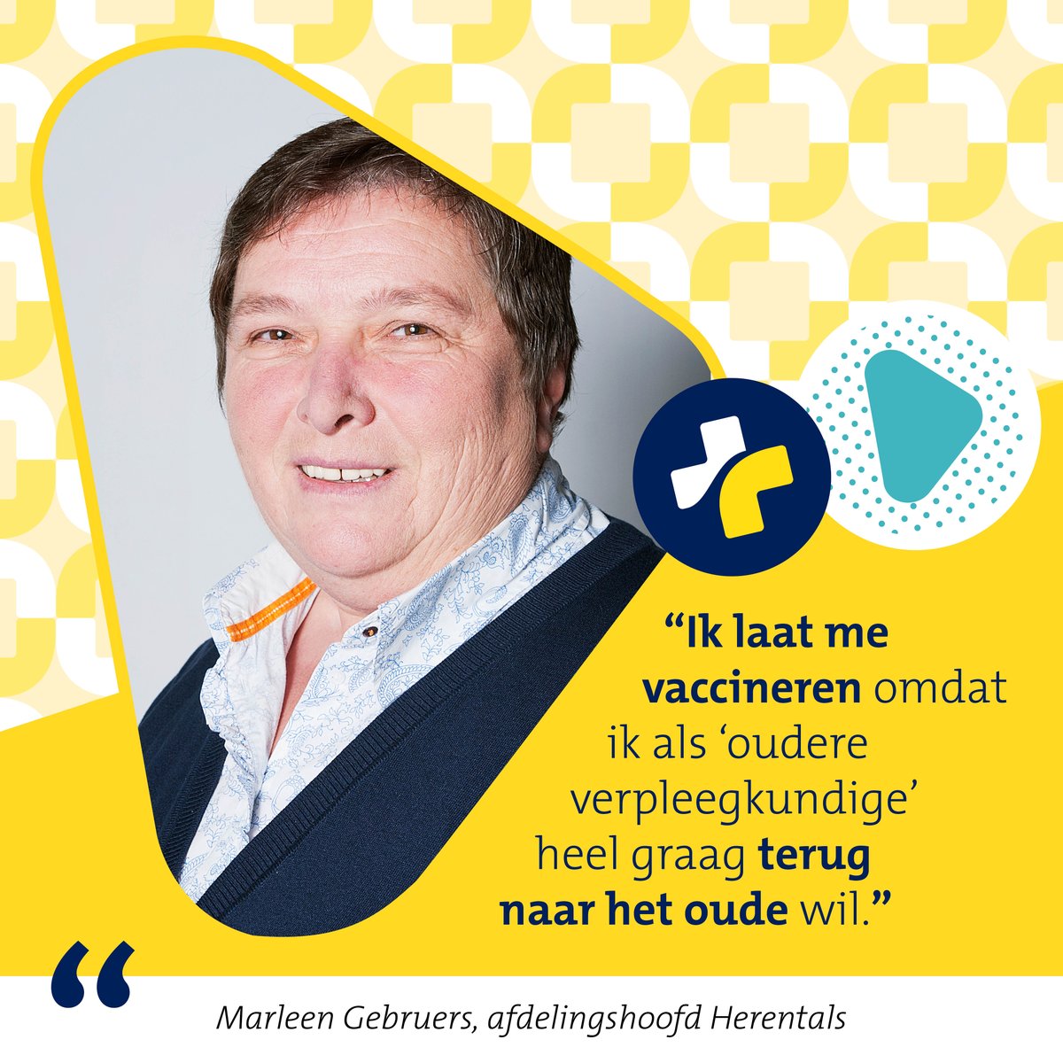 WitGeleKruisOVL's tweet photo. Er zijn 1001 redenen om je te laten vaccineren tegen corona. Robin, Annemarie en Marleen hebben hun persoonlijke redenen. En jij? #laatjevaccineren https://t.co/3UnJdeiihc