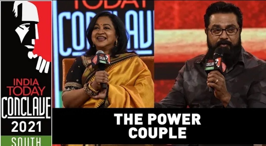 Here's the complete session of the #CandidConversation of our power couple @realradikaa ma and @realsarathkumar sir at #indiatodayconclave 2021. 
Tap the link👇 and watch
youtu.be/8VuV27BCxcM