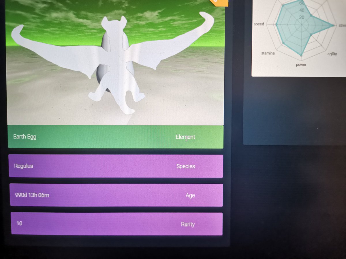 XNanoPayments's tweet photo. So WHO is willing to buy this beauty from @BismuthPlatform ?
It's one of the earliest #NFTs
Eggs can hatch and you get a nice draggons. Every #egg and #draggon are unique and you can also merge them so they become stronger, faster etc.
$BTC $ETH $Nano $TRX $BIS $LTC $BSC $FRM https://t.co/ytlgYLV7kX