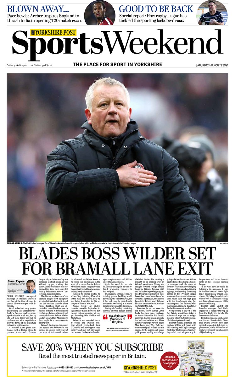 IanDayPix's tweet photo. Good morning #Yorkshire, here's your excellent weekend edition of The Yorkshire Post in one package...

📰The Magazine
🚜Country Week
⚽️Sports Weekend
🏡Property Post 
🚗Motoring

We all hope you enjoy this weekend's edition. 

👉Subscribe: https://t.co/iZPhydeBte #buyapaper https://t.co/rvJc9m7s7H