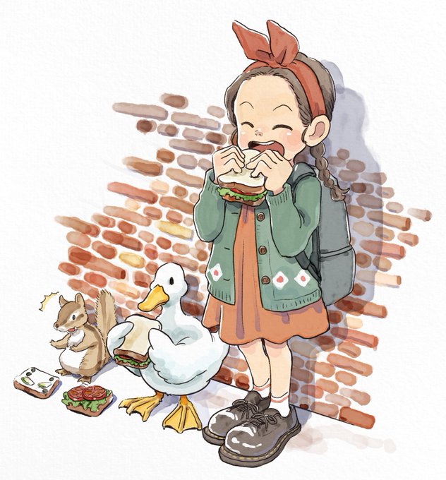 「女の子 サンドイッチ」のTwitter画像/イラスト(古い順)