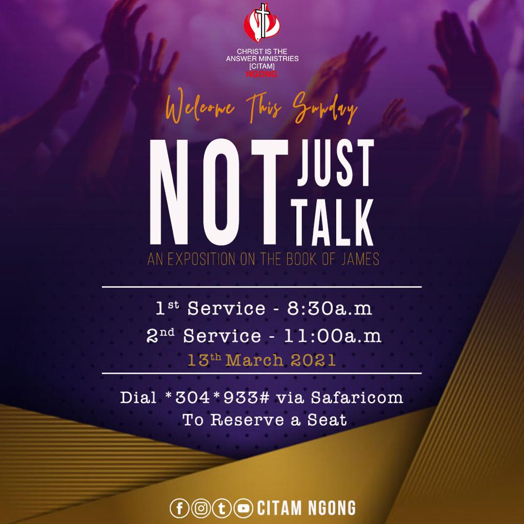 citam_ngong's tweet photo. Another weekend and we thank The Lord for keeping you and your family. We do invite you to our Sunday service
1st service starts at. 8:30 am
2nd service starts at 11 am.
Come one come all
Be blessed
#notjusttalk
#GodsHabitation https://t.co/cD9gTUO5VX
