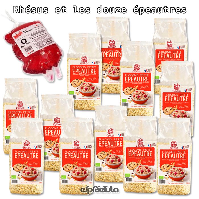 EIgolem's tweet photo. Rhésus et les douze épeautres

#apôtre #blé #catholique #céréale #christ #douze #épeautre #esprietula #flocon #humour #igolem #jésus #poche #religion #rhésus #sang #bible #catholicisme #grain #christianisme #disciple #nazareth #évangile #sérum #testament #plasma #hémoglobine https://t.co/d7rzNA9wA8