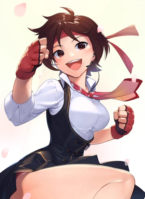 ストV さくら
#格ゲーキャラ描こうぜ
#ストリートファイターV 