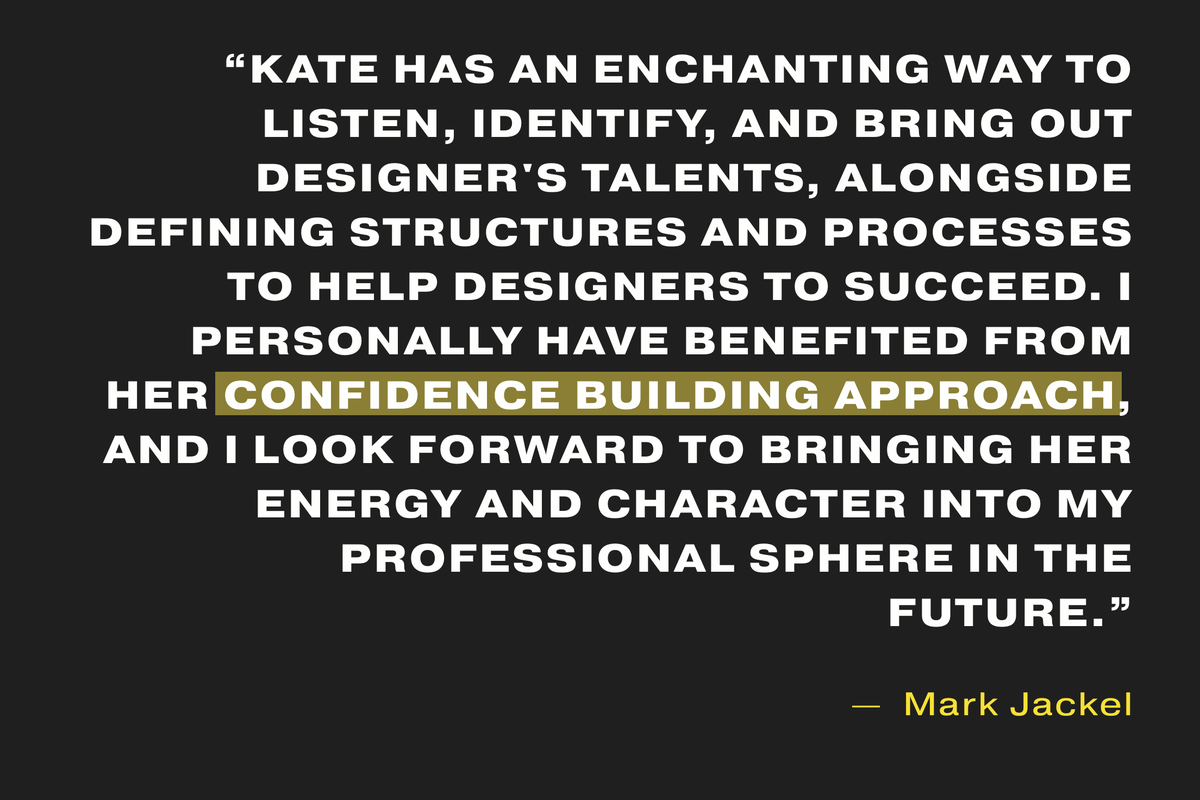 katepincott's tweet photo. Coach Kate #Testimonial Time! Want in? Let's talk 🤟🖤
Join the waitlist...https://t.co/PI6H3t46eg #designcoach https://t.co/wwOsjI2uHC