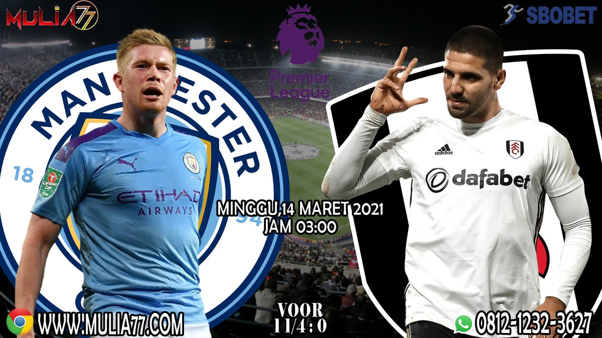 freebetslot's tweet photo. Prediksi Liga Inggris Fulham Vs Manchester City 14/03/21
#manchestercity #fullham #thecitizens #etihad #dafabet
#PremierLeague #mulia77 #ligainggris https://t.co/1wA3b8OBHe