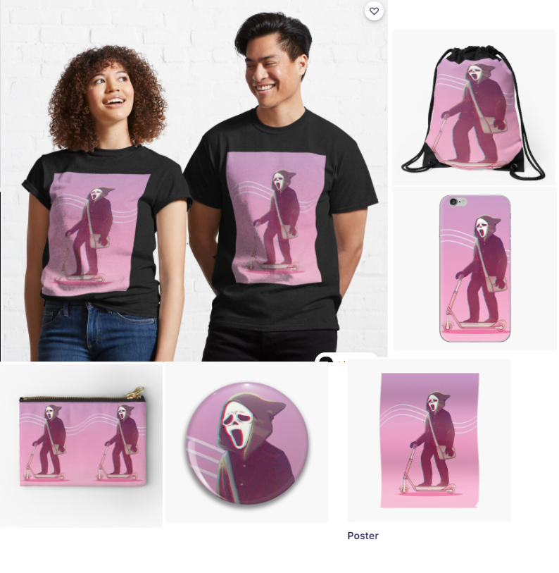 OfficeOFHorror's tweet photo. Hello! I decided to use redbubble to sell some of my art designs! I had this account years ago, but never used it so sorry for the weird username lol. Here are some of the products samples of each of my design! There's more option btw! 

https://t.co/xdCGjjjrOh https://t.co/mvgN5CifEH