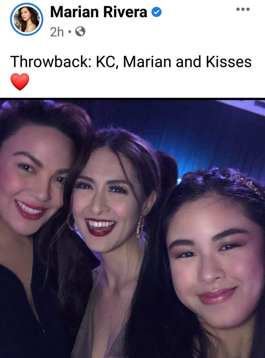Guys post sa fanpage ni Ms. Marian yung throwback pic nya with KC and Kisses, daan tayo saglit doon 😊

Link:
m.facebook.com/story.php?stor…

<a href="/KissesDelavin/">Kisses Delavin</a> 
#Kissables 
#KissesDelavin