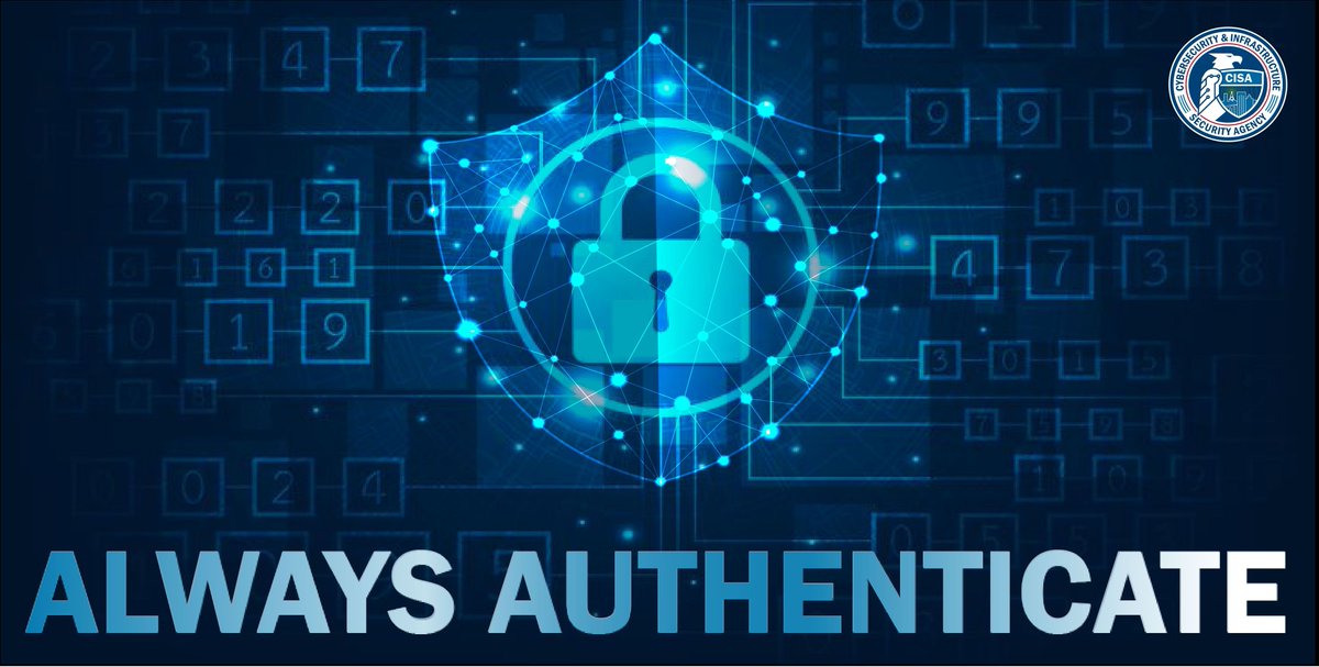 3XS0's tweet photo. 💡 Authentication is the process of verifying a user’s identity. #BeCyberSmart and always authenticate your organization’s users to help stop #ransomware from infecting your system! https://t.co/32Za0g6ziS
#Cybersecurity #Infosec #AlwaysAuthenticate #IT https://t.co/Nhfa0IibZs
