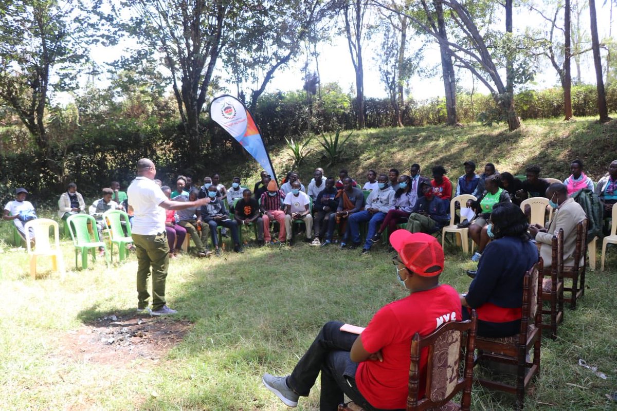 NYC_YouthVoice's tweet photo. Day 3 @County19Nyeri with @WSPU_KE , @NCIC_Kenya @RoySasaka @DorcasKedogo @YouthFund_Ke are engaging with the youth from Nyeri, Kirinyaga, Kiambu, laikipia, Murang’a and Nyandarua. #AfricaScoutsDay https://t.co/YbBrJQy8q0