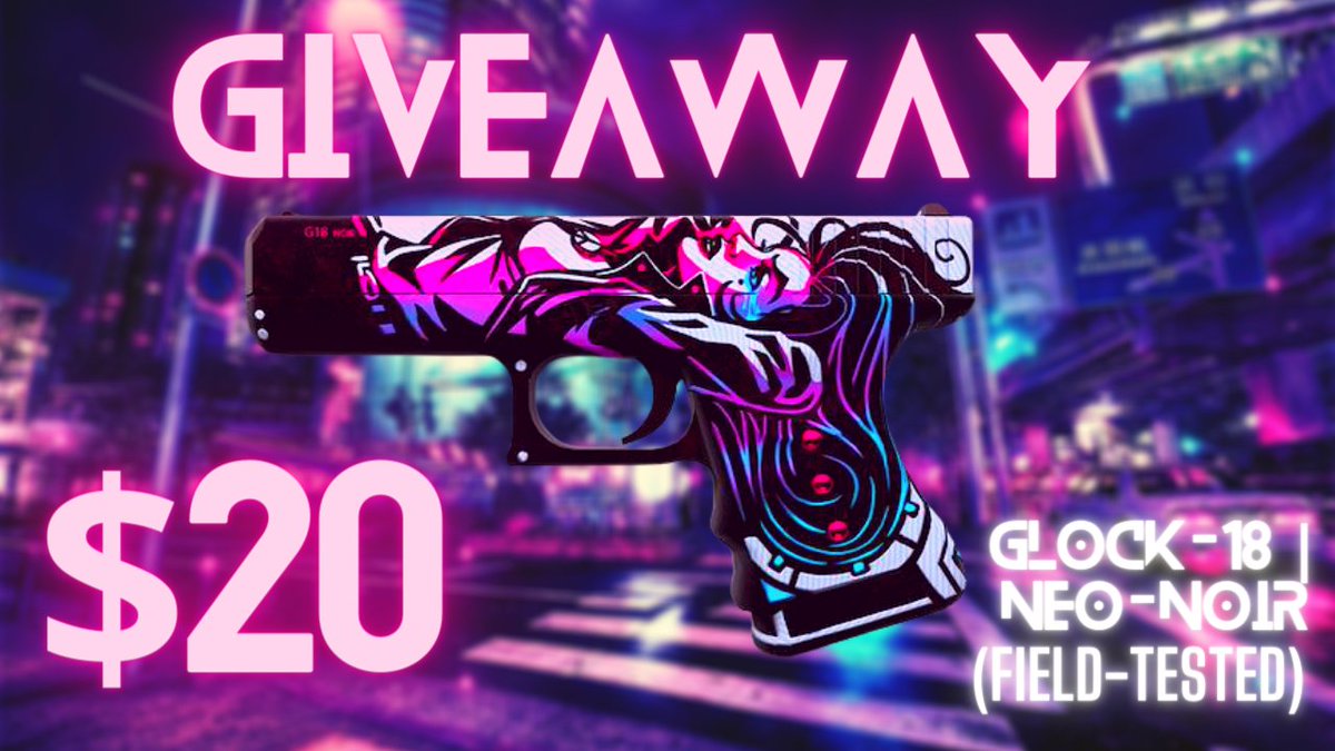 skins_lad's tweet image. 🟣Glock-18 | Neo-Noir GIVEAWAY🟣

To Enter:
✅Follow @skins_lad 
✅Retweet
✅LIKE this video:
youtu.be/dsiGtHb0iYM
(MUST SHOW PROOF IN COMMENTS)

ENDS IN 10 DAYS!

Good Luck🍀

#CSGO #CSGOGiveaway #csgoskins