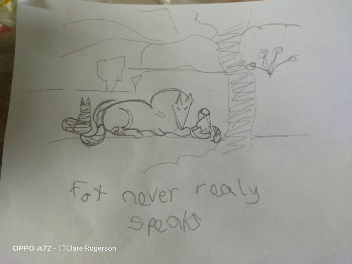 ClareRogerson's tweet photo. @QueensCoEURC My son traced this from the book as it was his favourite part of the book and I just love it 💖 https://t.co/0EnoO36b60