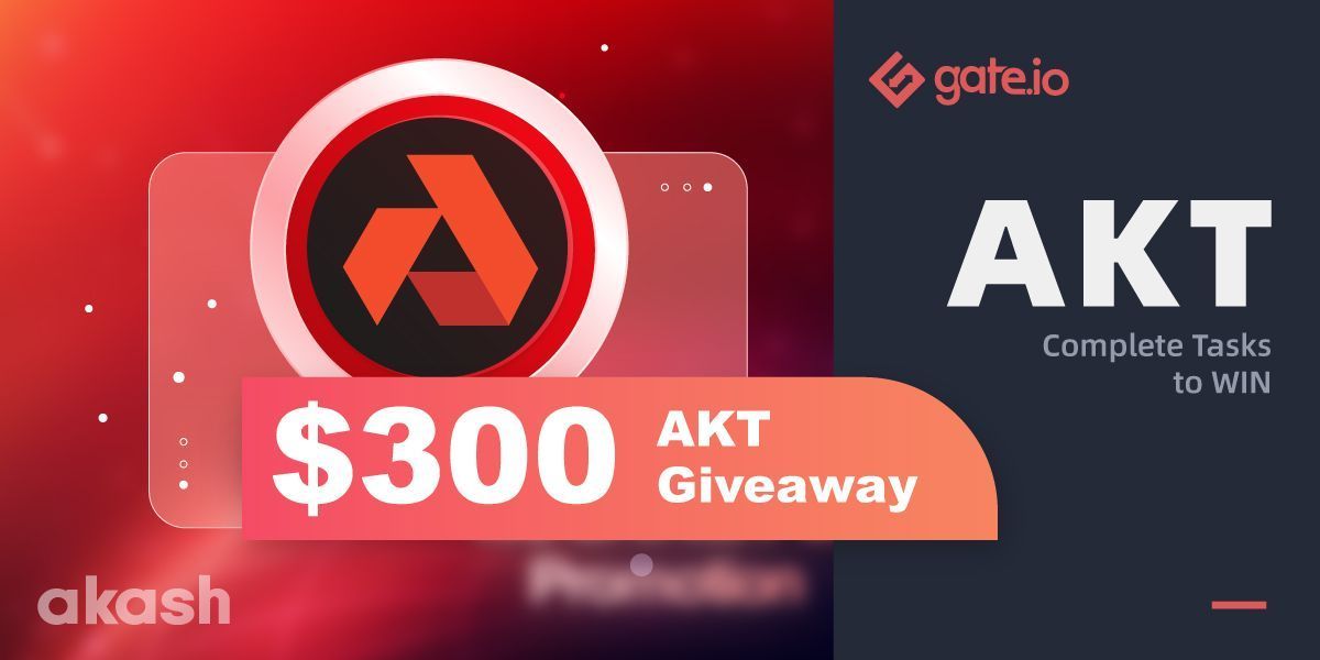 🚀 #AKT #Giveaway Now Live @akashnet_  🚀

10 lucky users will each receive $30 in #AKT  🤑

Activity period: 7 days 😍

⚡️1️⃣Login and Participate
gate.io/en/article/197…

⚡️2️⃣Retweet &amp; @ a friend 😎