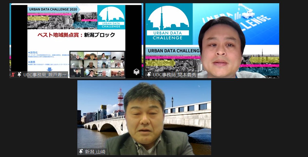 UDChallenge's tweet photo. アーバンデータチャレンジ2020 ベスト地域拠点賞は新潟ブロックさんが受賞されました。金賞作品のガタリコと併せまして新潟はダブル受賞になります。おめでとうございます!
https://t.co/6zBrhoLugs
#UDC2020 #IDC2020 #アーバンデータチャレンジ #インフラデータチャレンジ https://t.co/qeX7RTew9D