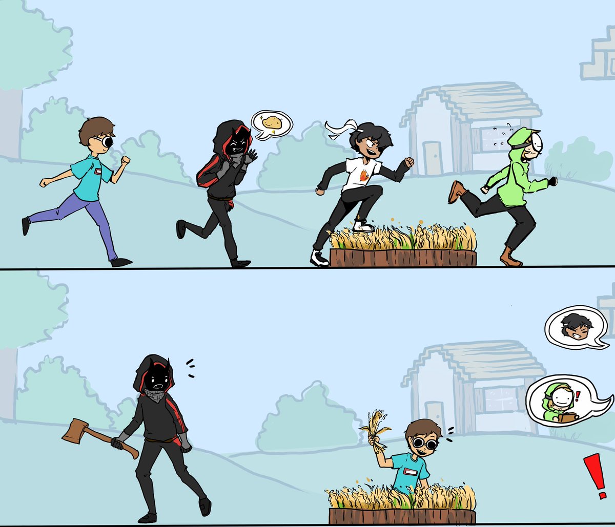 spooky_tween's tweet photo. This is basically how it went down in the 😆
That is the most cartoony and screamy videos I've seen of them so far 😆😆
#MinecraftHitman
#dreamteamfanart #dreamfanart #georgenotfoundfanart #badboyhalofanart #sapnapfanart https://t.co/0vq747UG9C